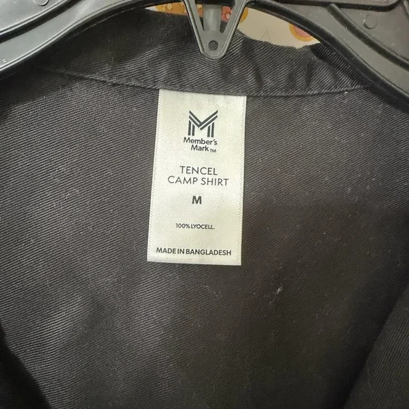 Tencel Camp Short Sleeve Button-Up Shirts - Black/Olive (2 shirts) - Picture 3 of 7